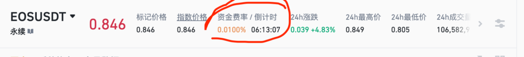 币安永续合约资金费率